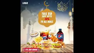 Eid Discount offer Promo for Restaurant | After Effect free Source File Donation |