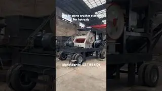 Let’s test our mobile aggregate river stone crushing plant, secondary jaw crusher machine station