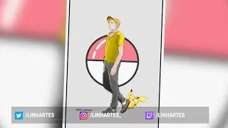 [SPEEDART] Poketrainer Yellow  - Clipstudio paint pro (CSP)