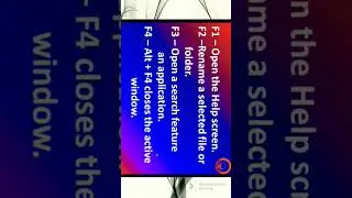 #shortcut keys #F1 to F12. #function key F1 to f12 #shorts #short #trending