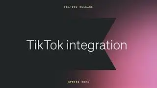 TikTok integration & centralized ad audience sync experience - Q2 2024