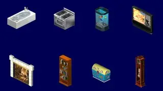 The Sims 1 - All Vanilla Buy and Build Mode Objects (No Commentary)