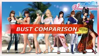 DOAXVV Characters Bust Comparison