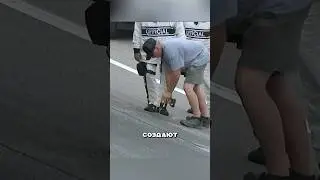 Holes in the Nascar track 