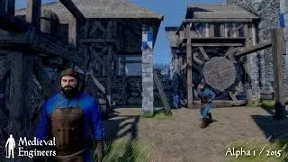 Mi casita | Medieval Engineers | Gameplay español "Video antiguo"