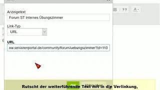 Editor 3 - anklickbarer Link