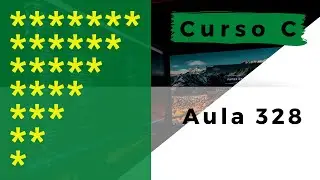 Curso de Programação C | Como imprimir meio triângulo de asteriscos?  | aula 328