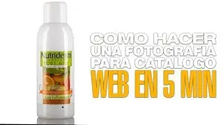 Como hacer  una fotografia de producto para catalogo web 