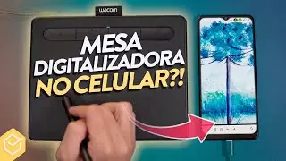 melhor MESA DIGITALIZADORA barata e que FUNCIONA NO CELULAR?? // Intuos S CLT4100