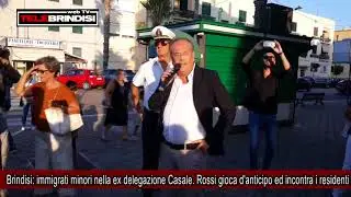 Brindisi, immigrati minori nella ex delegazione Casale  Rossi gioca d'anticipo ed incontra i residen
