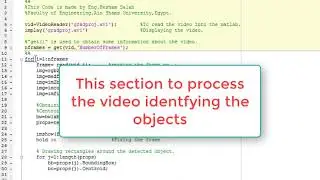 Image Processing | Object Tracking in a video using MATLAB