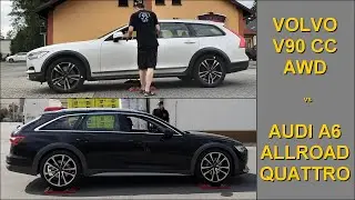 SLIP TEST - Volvo V90 Cross Country D5 AWD vs Audi A6 Allroad 3.0 TDI Quattro  