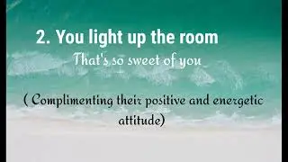 6ways to compliment someone/English video