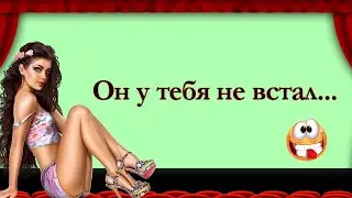 Он у Тебя не Встал! Анекдоты Онлайн! Короткие Приколы! Смех! Юмор! Позитив!