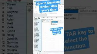 How to Shuffle The Data in Excel MS-Excel 