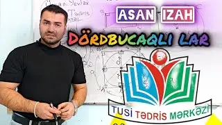 🔥 Dördbucaqlılar , asan və film kimi dərs izahı . Yevlax şəhəri Tusi tədris mərkəzində riyaziyyat
