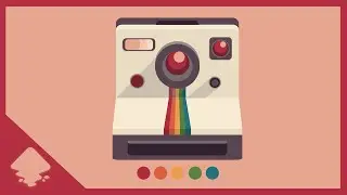 Polaroid Camera | Inkscape Speedart