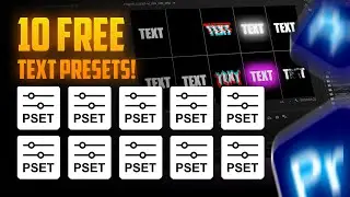 10 FREE Premiere Pro Text Presets You Need in 2025! (Easy Drag & Drop)