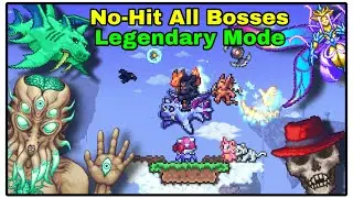 Summoner No-Hit all Bosses in Legendary Mode Skyblock | Terraria Mobile 1.4.5