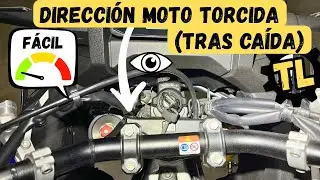 HOW TO FIX 🛠️Crooked Steering🔃 ON A MOTORCYCLE (Alignment) | Motorcycle Mechanics 🏍️