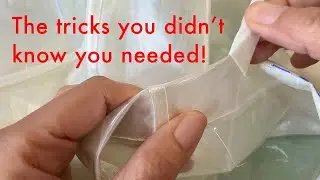 Tailoring Tricky PLASTIC Raincoat! 🌦️💧*Shortening Sleeves...