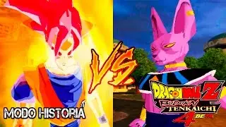 Remake (Modo historia) Goku SSJGod Vs Bills Dios de la Destrucción | DBZ Budokai Tenkaichi 4