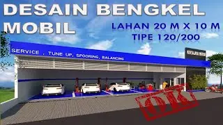 KONSEP DESAIN BENGKEL KECIL 20m X 10m