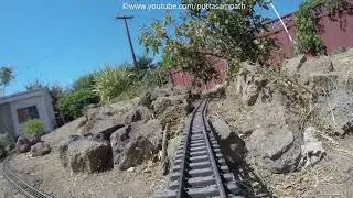 GoPro on Train in Our Backyard Train track with 4 Bridges and 2 Tunnels.