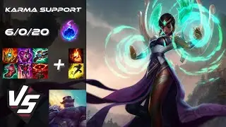 SUPPORT Karma vs Braum - NA Grandmaster Patch 14.7