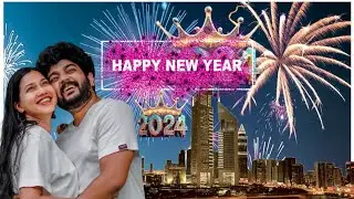 ✨Dubai New Year Day✨| New Year 2024| JijinDrisya| #newyear2024 #dubai #newyear #couple #travel