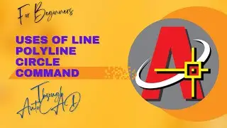 HOW TO DRAW AN OBJECT BY USING LINE POLYLINE CIRCLE COMMAND IN AUTOCAD