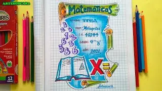 COMO DIBUJAR CARATULAS para MATEMATICA secundaria