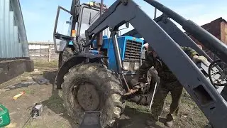 ремонт в планы не входил🥺 кун подвёл .ремонт 2024 погрузчик турс перестал поднимать стрелу