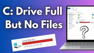 C: Drive Full But No Files in Windows 10 | Clean C Drive in Windows 10