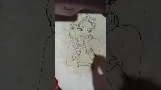 krishna sakhi drawing | krishna bhakt #funclub #krishnabhakt #drawing #vekamleya #song