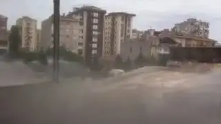 Agrega stok alanı ortam serinletme ve toz indirme sistemi