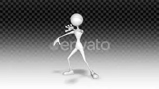 3D Man Character - Cartoon Kung-Fu Dance | Motion Graphics - Envato elements