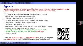 Dr C Mohan Talk on Permission less and Permissioned Blockchain Systems:  Myths and Reality