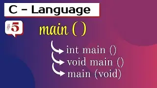main function in C language| main ()| void main | int main | Programming in c