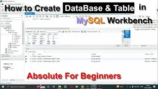 How to create database & table in mysql Workbench 8.0.3 | Create Table In Mysql Workbench 8 tutorial