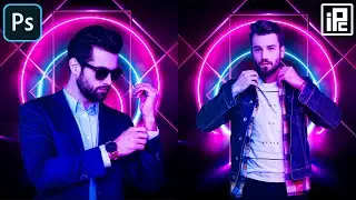 Modern Neon Light Effect Image Editing in Photoshop