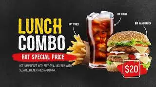 AE Product Promo Template - Restauraunt Menu - MotionAvalanche