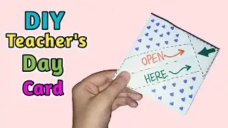 Teacher's Day Card With White Paper //Handmade Teacher's Day Gift //Teachers Day Envelope Card idea