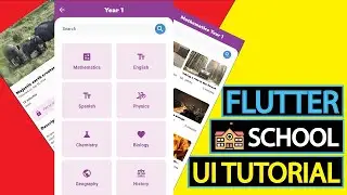School App UI in Flutter - Flutter Tutorials for Beginners
