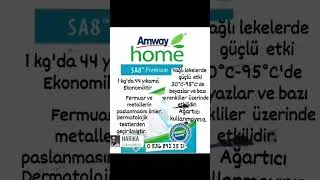 Premium Konsantre Toz Çamaşır Deterjanı Amway Home™ SA8™  #amway #kisişelbakim #amwayhome