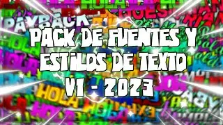 EL MEJOR PACK DE TEXTOS - FUENTES Y ESTILOS DE LETRAS PARA EDITAR TUS MINIATURAS PHOTOSHOP 2023 - V1