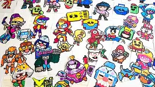 Рисунки по клеточкам БРАВЛ СТАРС ! BRAWL STARS