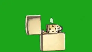 Green Screen Animation Lighter Royalty Free