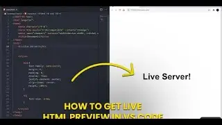 How To Install vscode Live Server |Get live HTML Preview in VS Code 