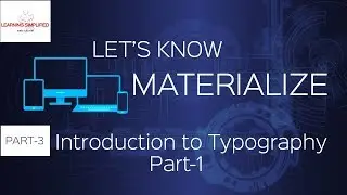 Materialize CSS Crash course: Basic Typography part1